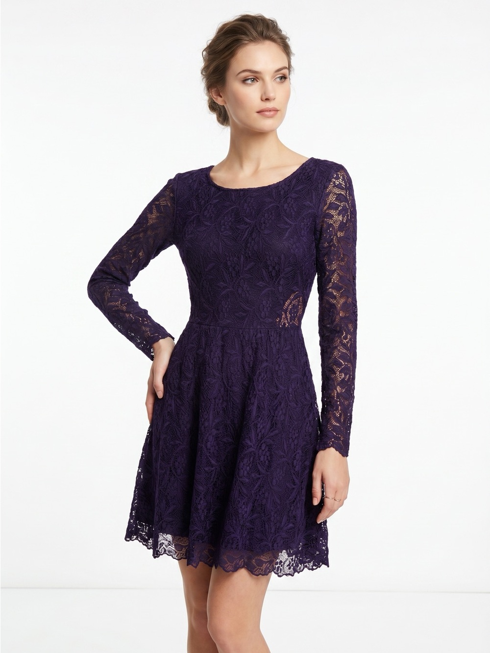 Dynamite purple lace dress
